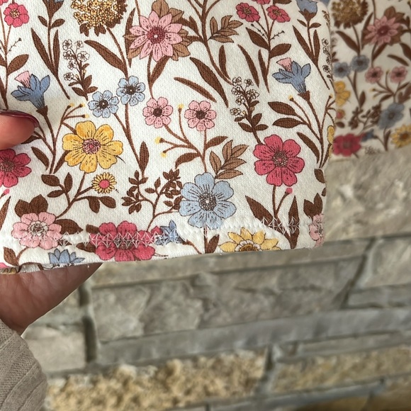 Custom Made Fleece Lined Turtleneck Sweatshirt Floral Pattern Size XXL - Picture 6 of 16